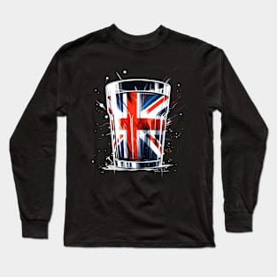 United Kingdom Flag Glass Long Sleeve T-Shirt